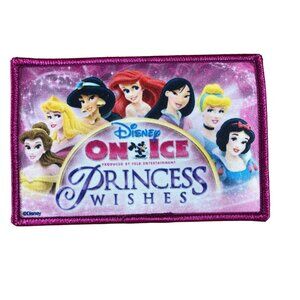 Disney On Ice Iron Patch GSA Princess Wishes Girl Scouts Purple